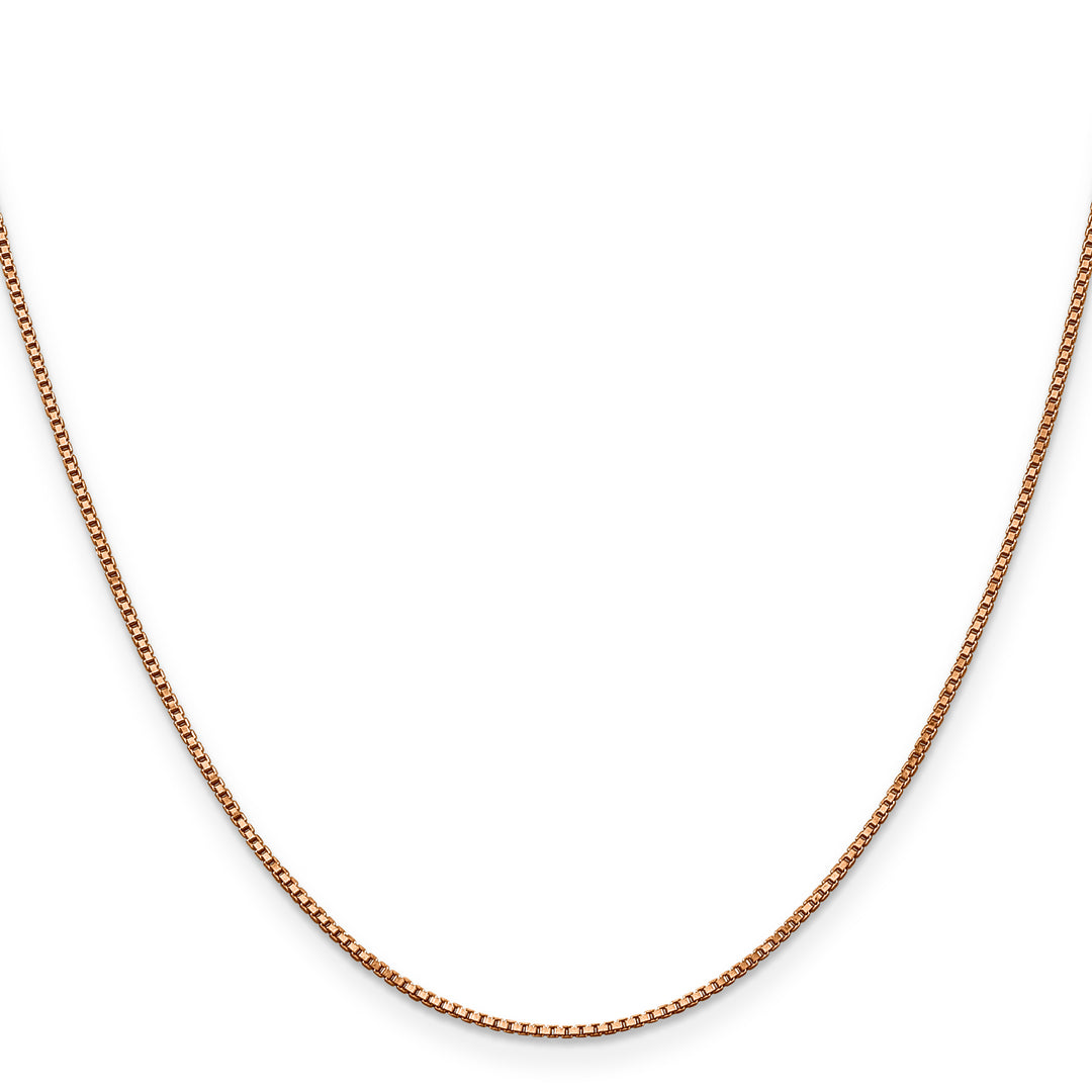 14k Rose Gold 1.0mm Box Chain