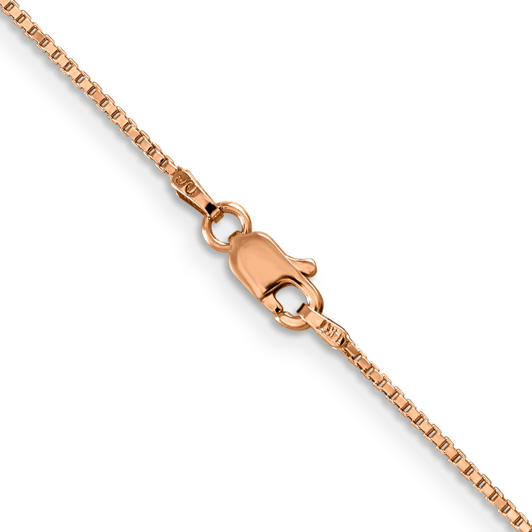 14k Rose Gold 1.0mm Box Chain