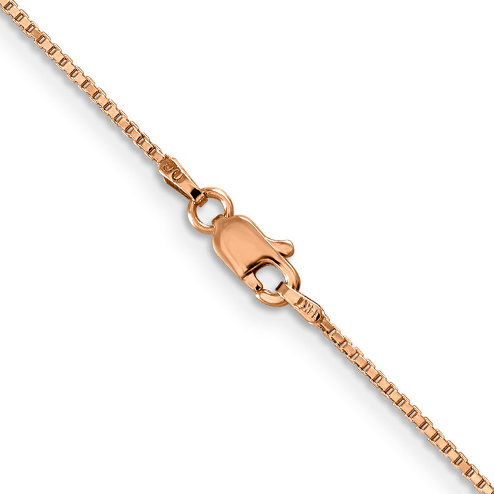 14k Rose Gold 1.0mm Box Chain