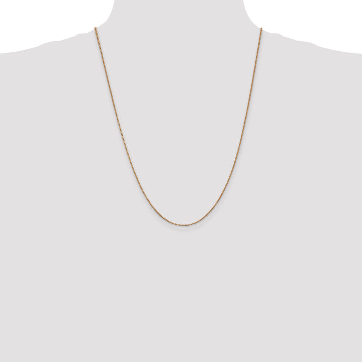 14k Rose Gold 1.0mm Box Chain