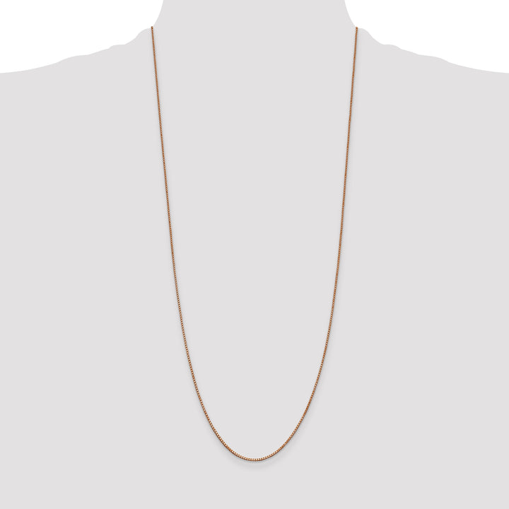 14k Rose Gold 1.0mm Box Chain