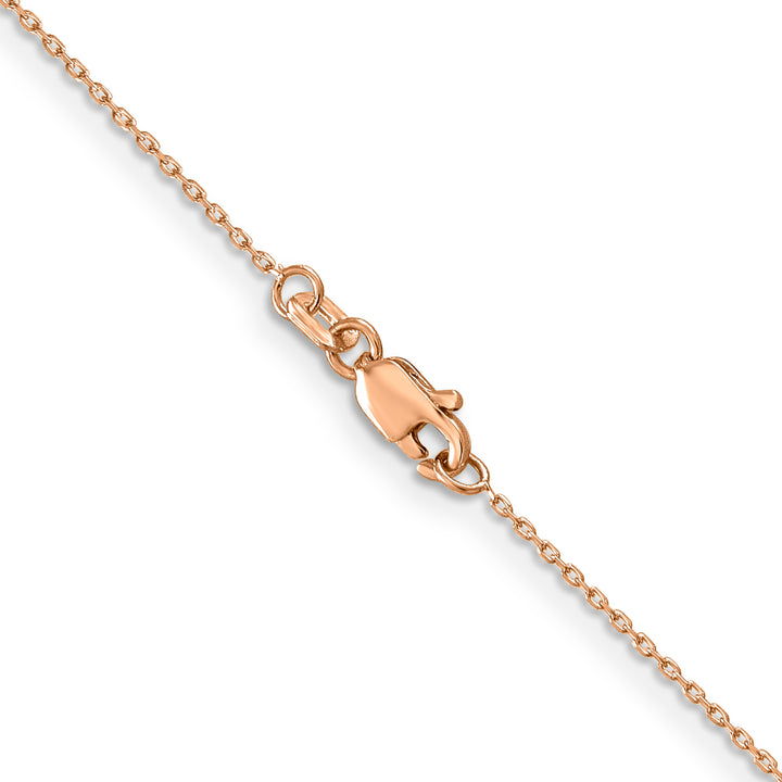 14k Rose Gold .8mm D/C Cable Chain