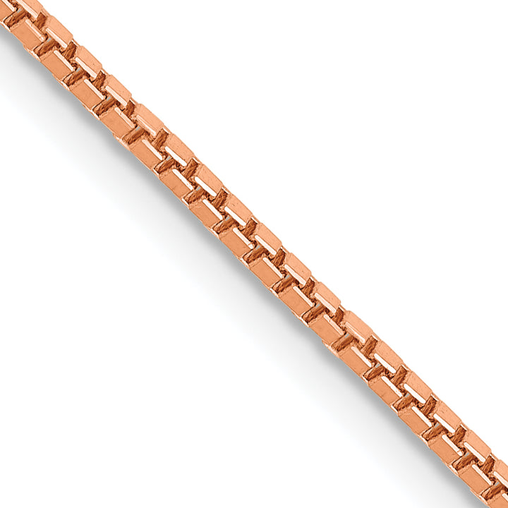 14k Rose Gold 1.3mm Box Chain