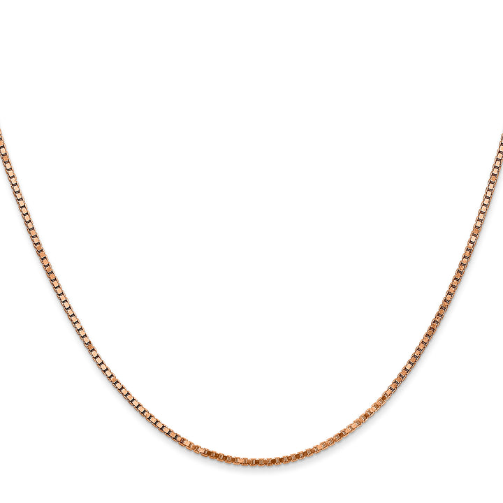 14k Rose Gold 1.3mm Box Chain