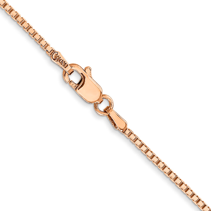 14k Rose Gold 1.3mm Box Chain