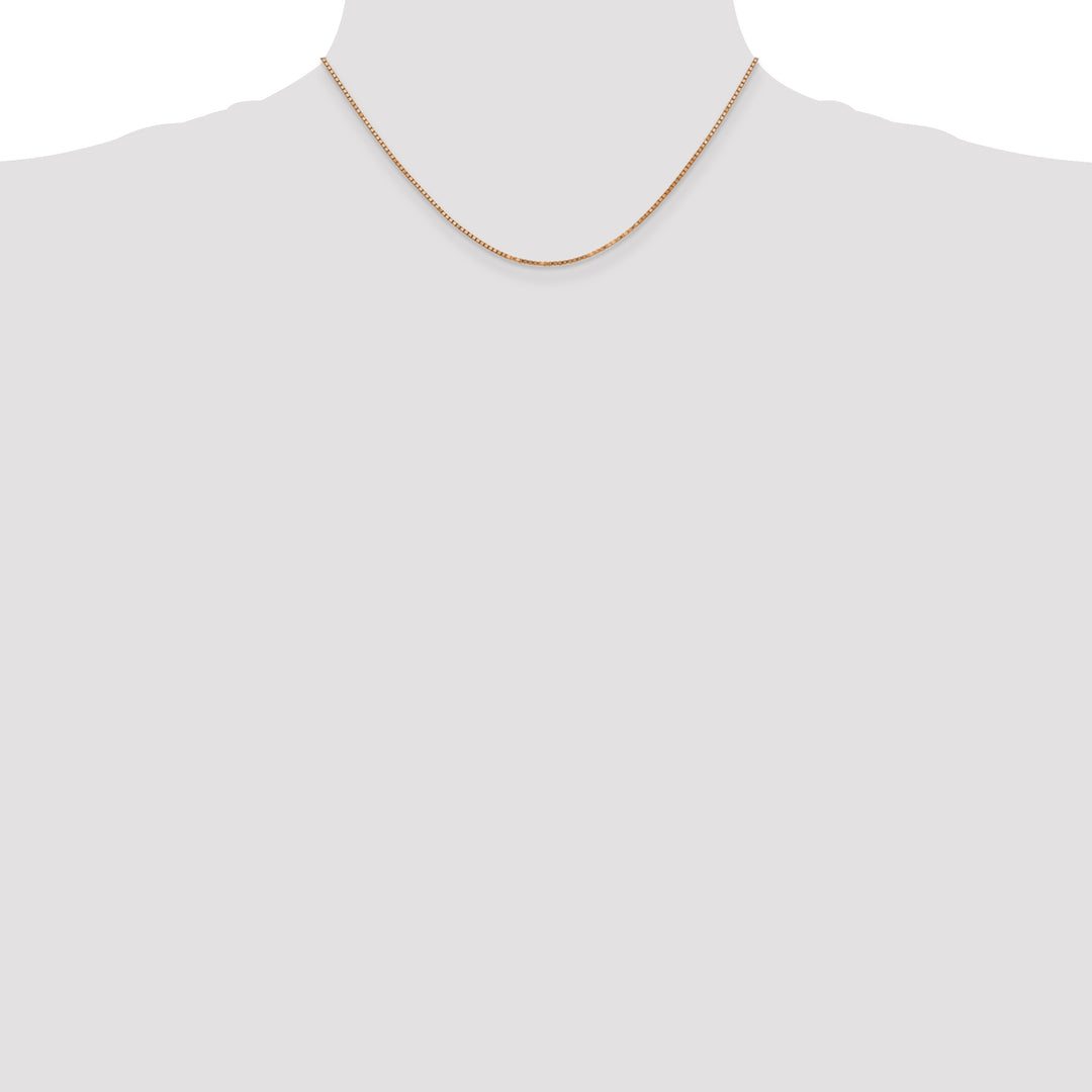 14k Rose Gold 1.3mm Box Chain