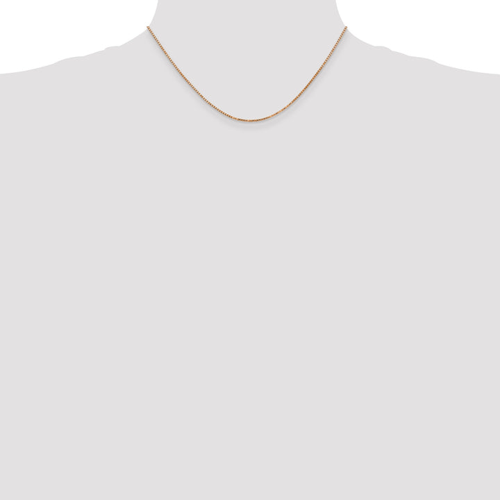 14k Rose Gold 1.3mm Box Chain