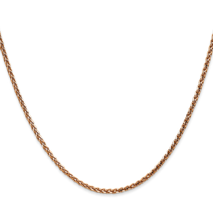 14k Rose Gold 2.1mm D/C Spiga Chain