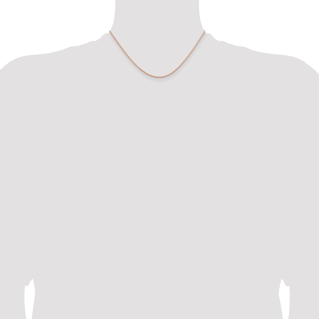 14k Rose Gold 1.8m D/C Cable Chain