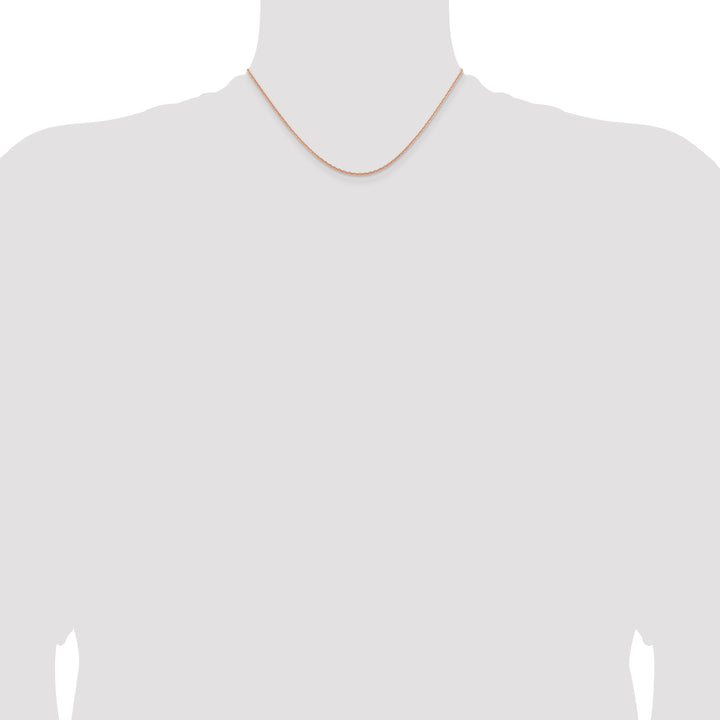 14k Rose Gold 1.8m D/C Cable Chain