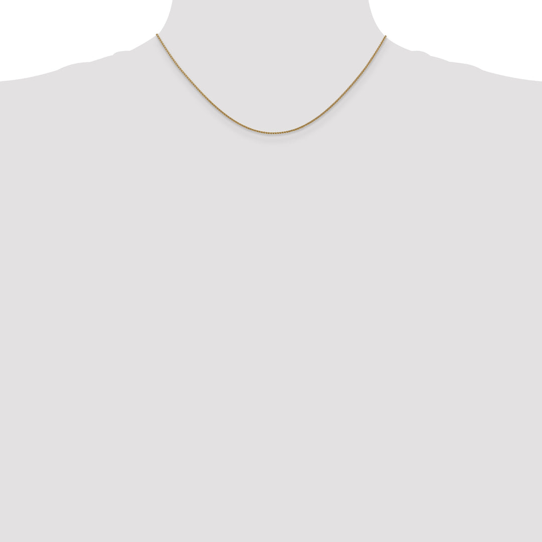 14k Rose Gold 1.05mm D/C Spiga Chain