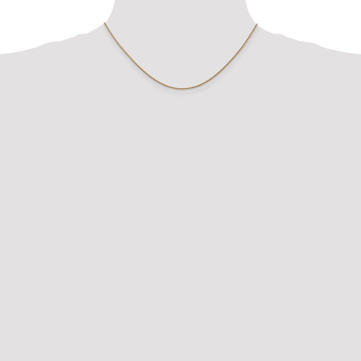 14k Rose Gold 1.05mm D/C Spiga Chain