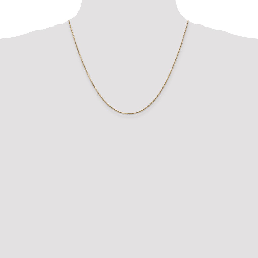 14k Rose Gold 1.05mm D/C Spiga Chain