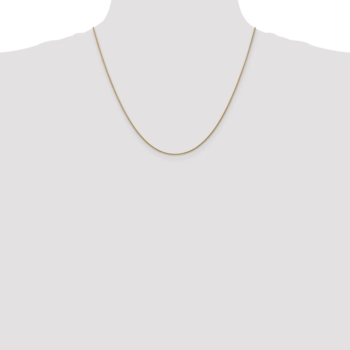 14k Rose Gold 1.05mm D/C Spiga Chain