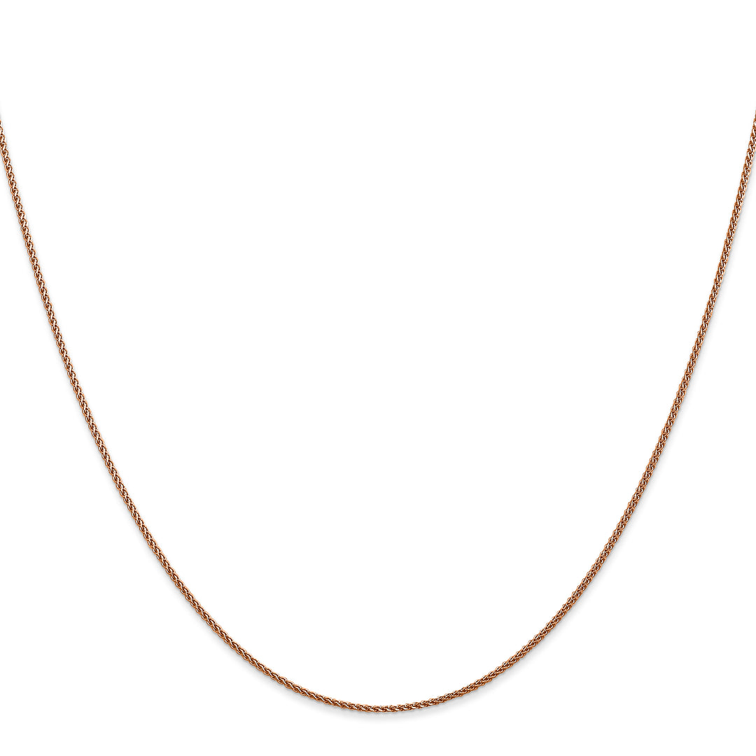 14k Rose Gold 1.05mm D/C Spiga Chain