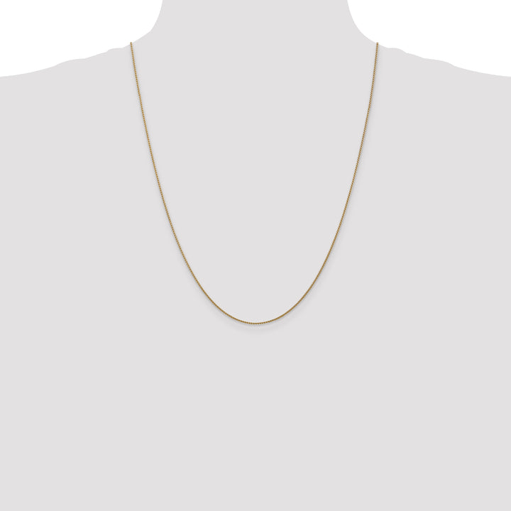 14k Rose Gold 1.05mm D/C Spiga Chain