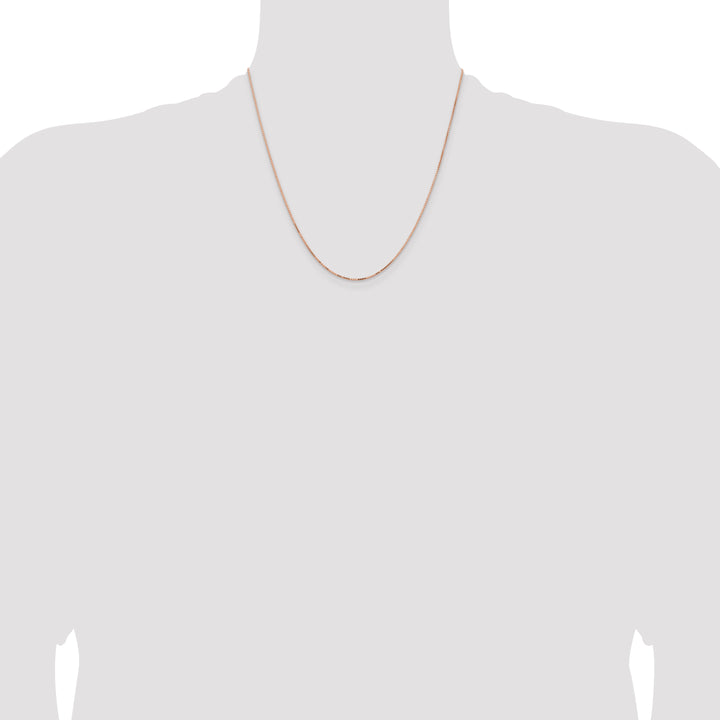 14k Rose Gold .95mm Box Chain
