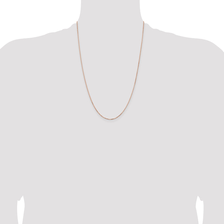 14k Rose Gold .95mm Box Chain