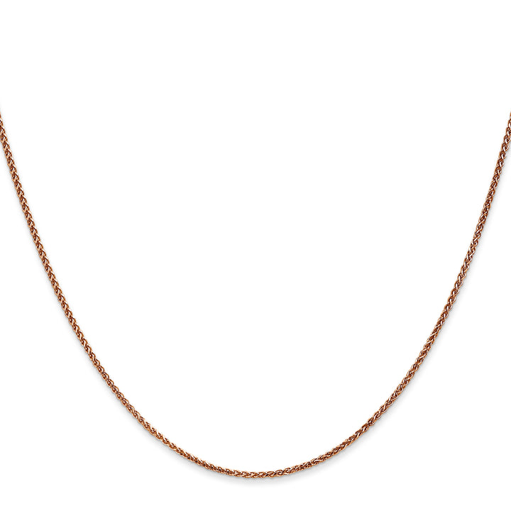 14k Rose Gold 1.25mm D/C Spiga Chain