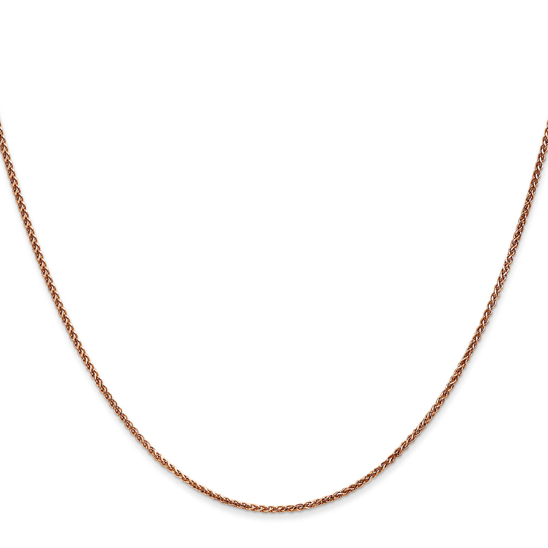 14k Rose Gold 1.25mm D/C Spiga Chain