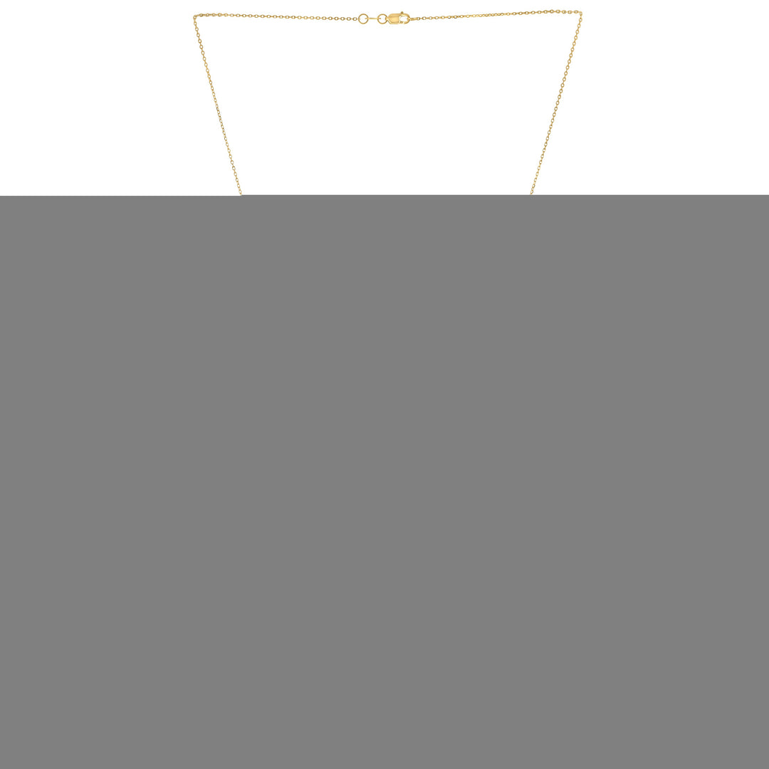 14K Gold Pearl Cross Pendant