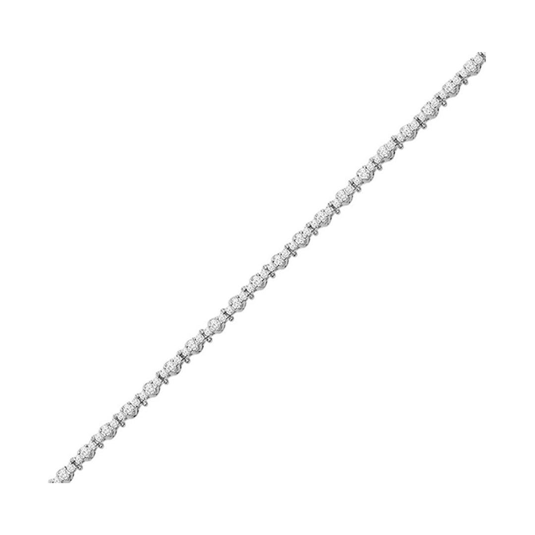 14Kt White Gold Diamond 2Ctw Bracelet