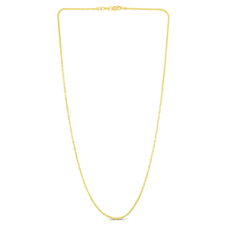 14K Gold 1.5mm Sparkle Chain