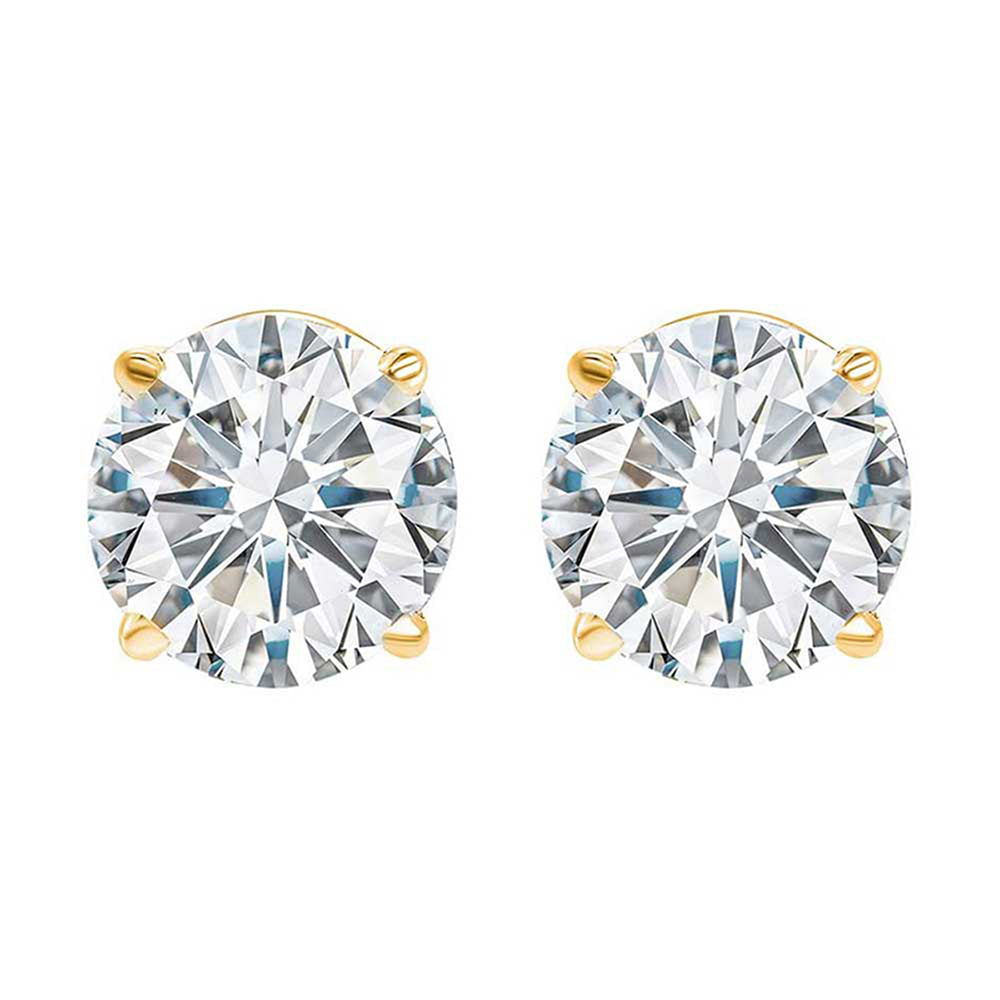 14Kt Yellow Gold Diamond 1/10Ctw Earring