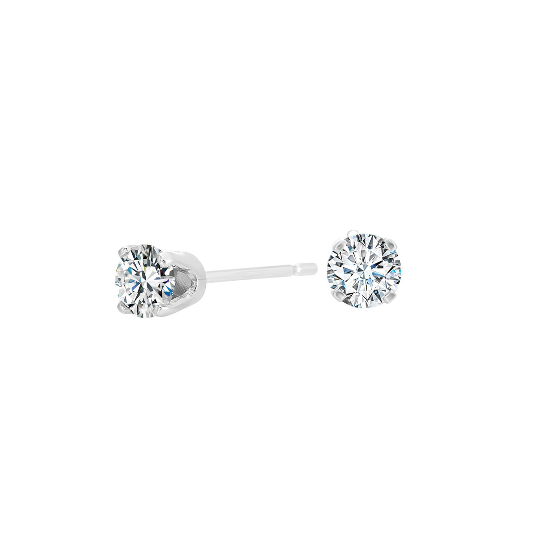 14Kt White Gold Diamond 1/4Ctw Earring