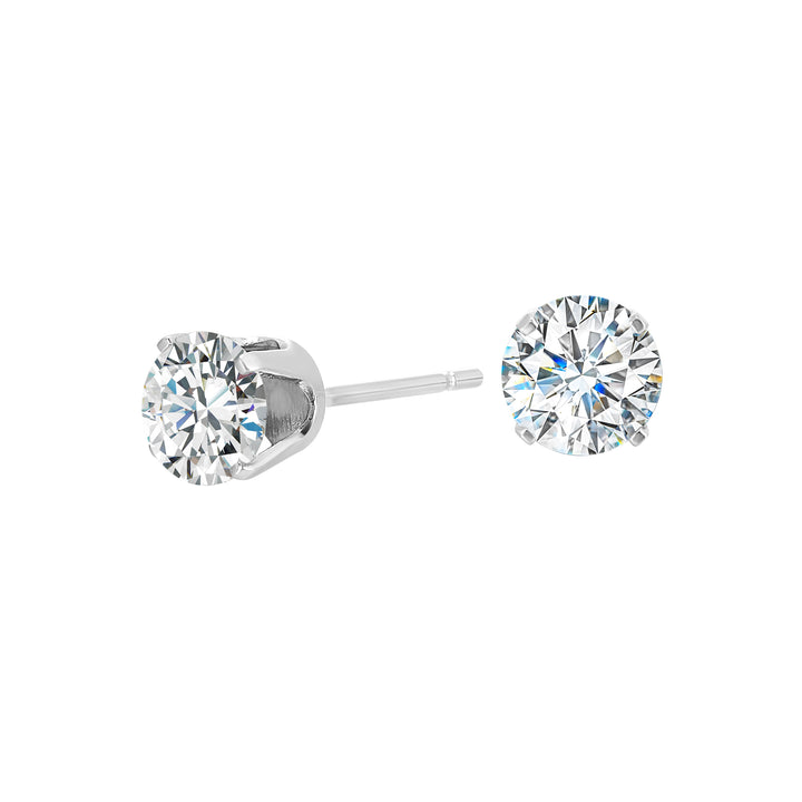 14Kt White Gold Diamond 1Ctw Earring