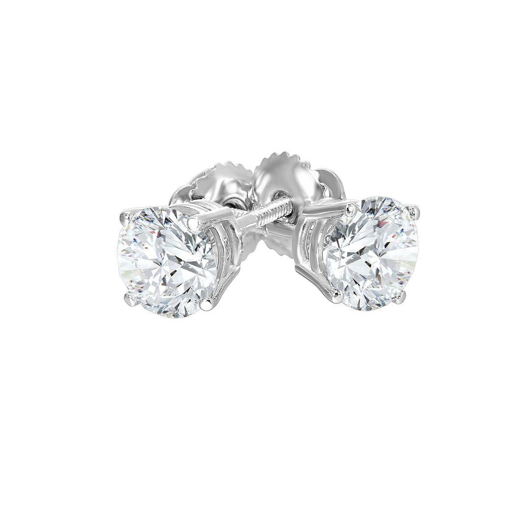14Kt White Gold Diamond 2Ctw Earring