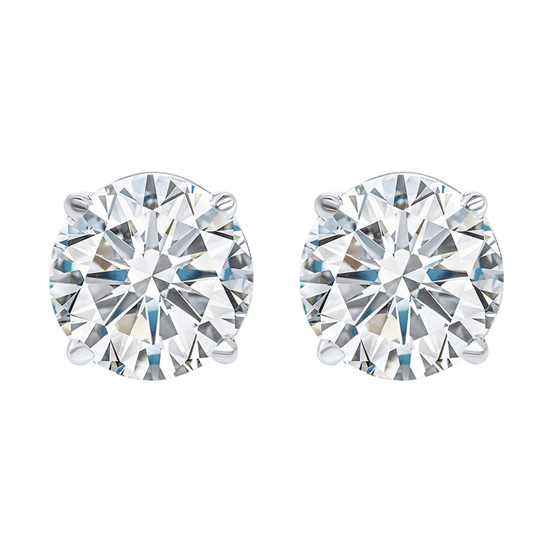 14Kt White Gold Diamond 3Ctw Earring