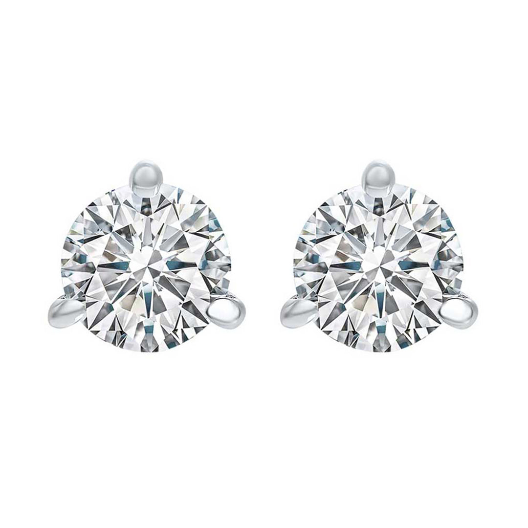 18Kt White Gold Diamond 1/7Ctw Earring