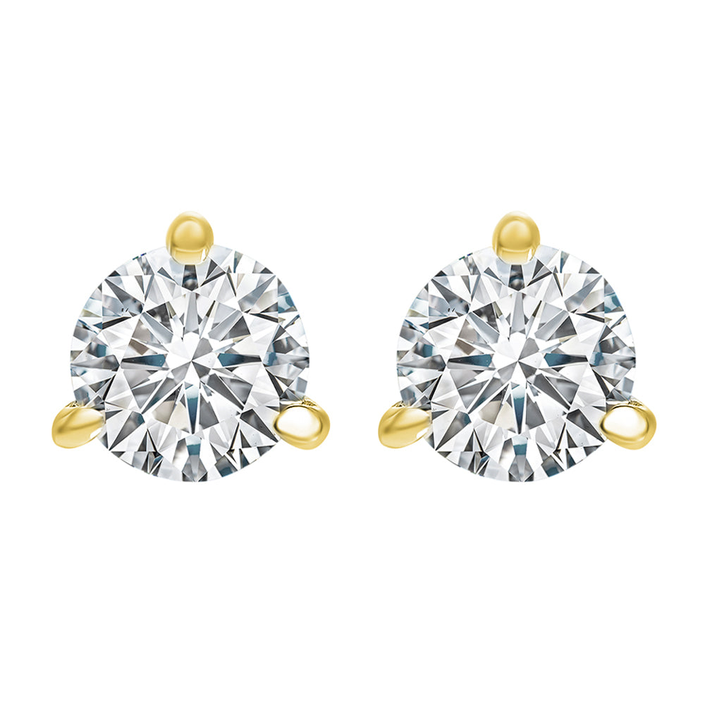 18Kt Yellow Gold Diamond 2Ctw Earring