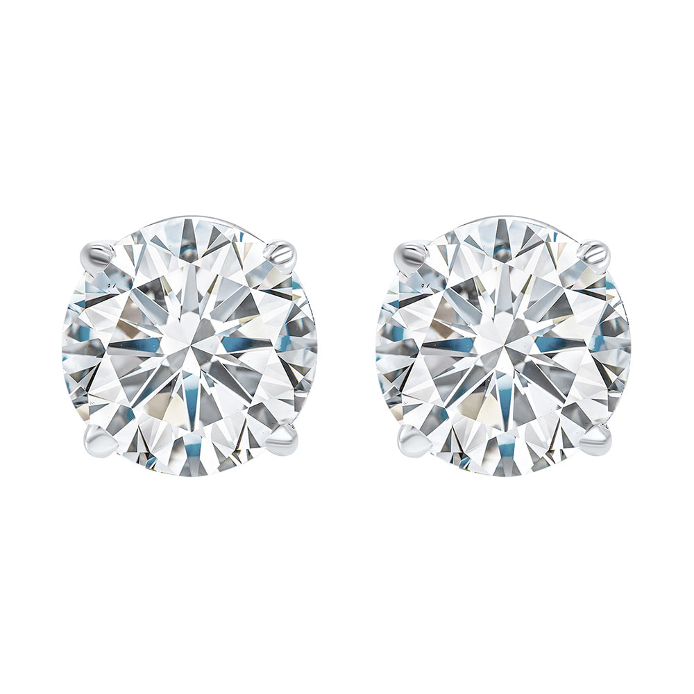 14Kt White Gold Diamond 1/10Ctw Earring