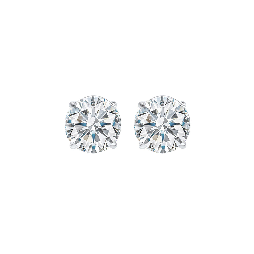 14Kt White Gold Diamond 5/8Ctw Earring
