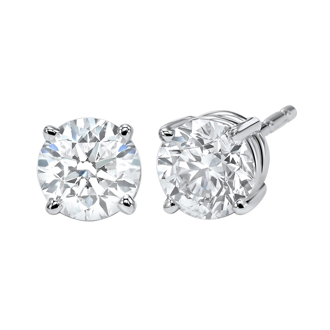 14Kt White Gold Diamond 1Ctw Earring