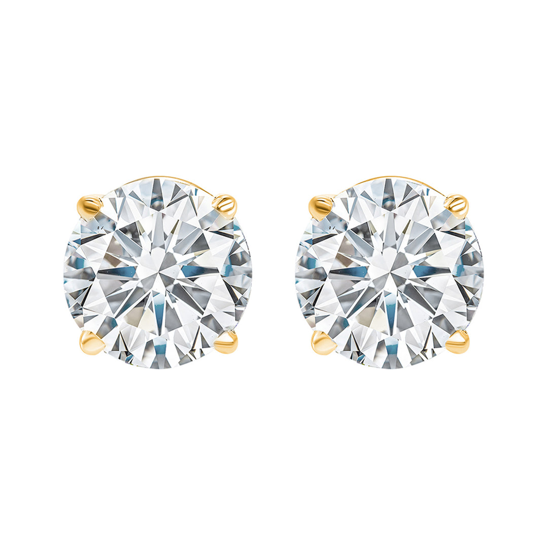 14Kt Yellow Gold Diamond 1 1/2Ctw Earring