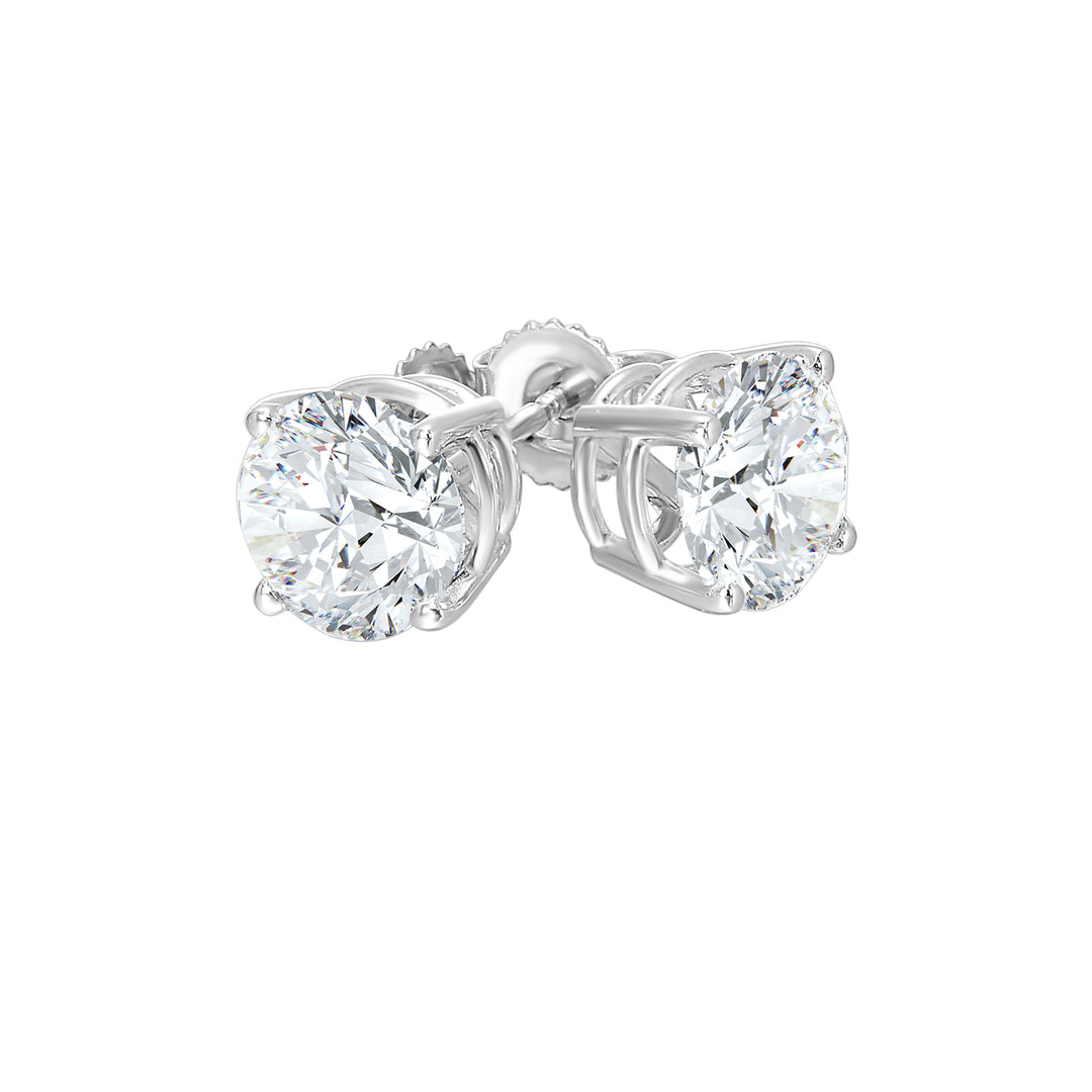 14Kt White Gold Diamond 2Ctw Earring