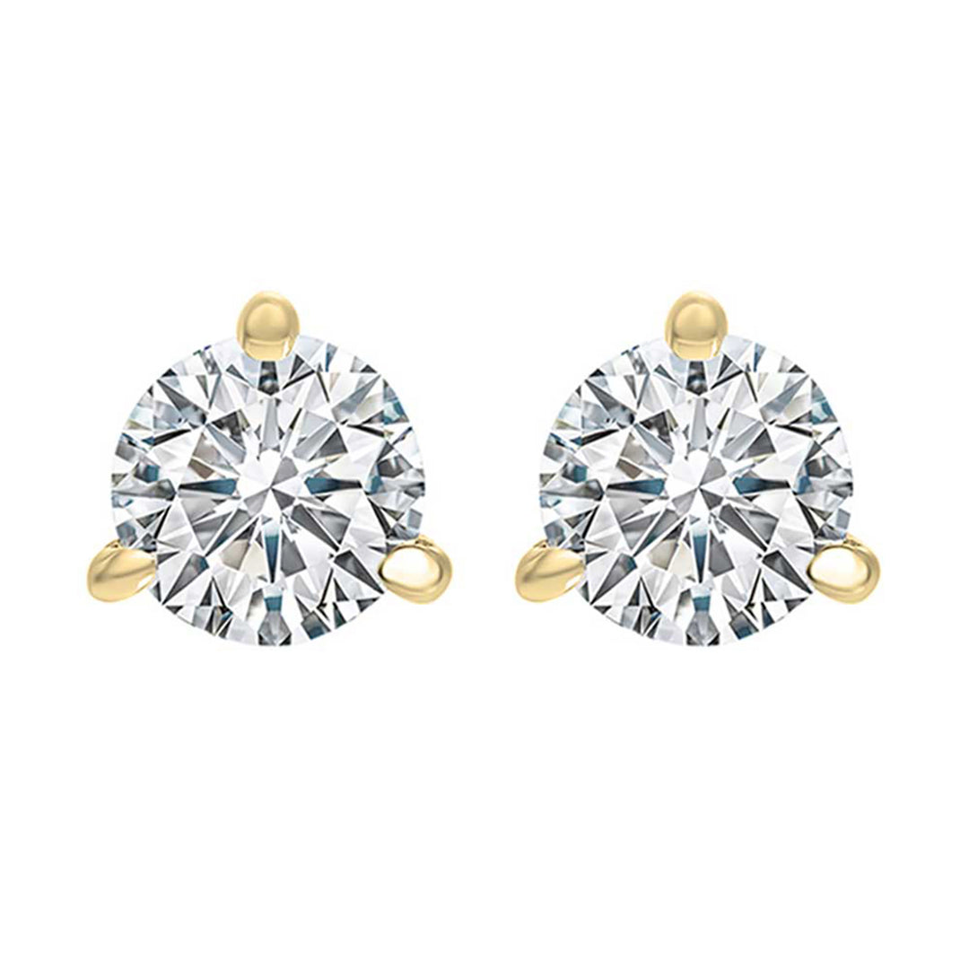 14Kt Yellow Gold Diamond 1/10Ctw Earring