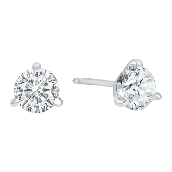 14Kt White Gold Diamond 1 1/4Ctw Earring