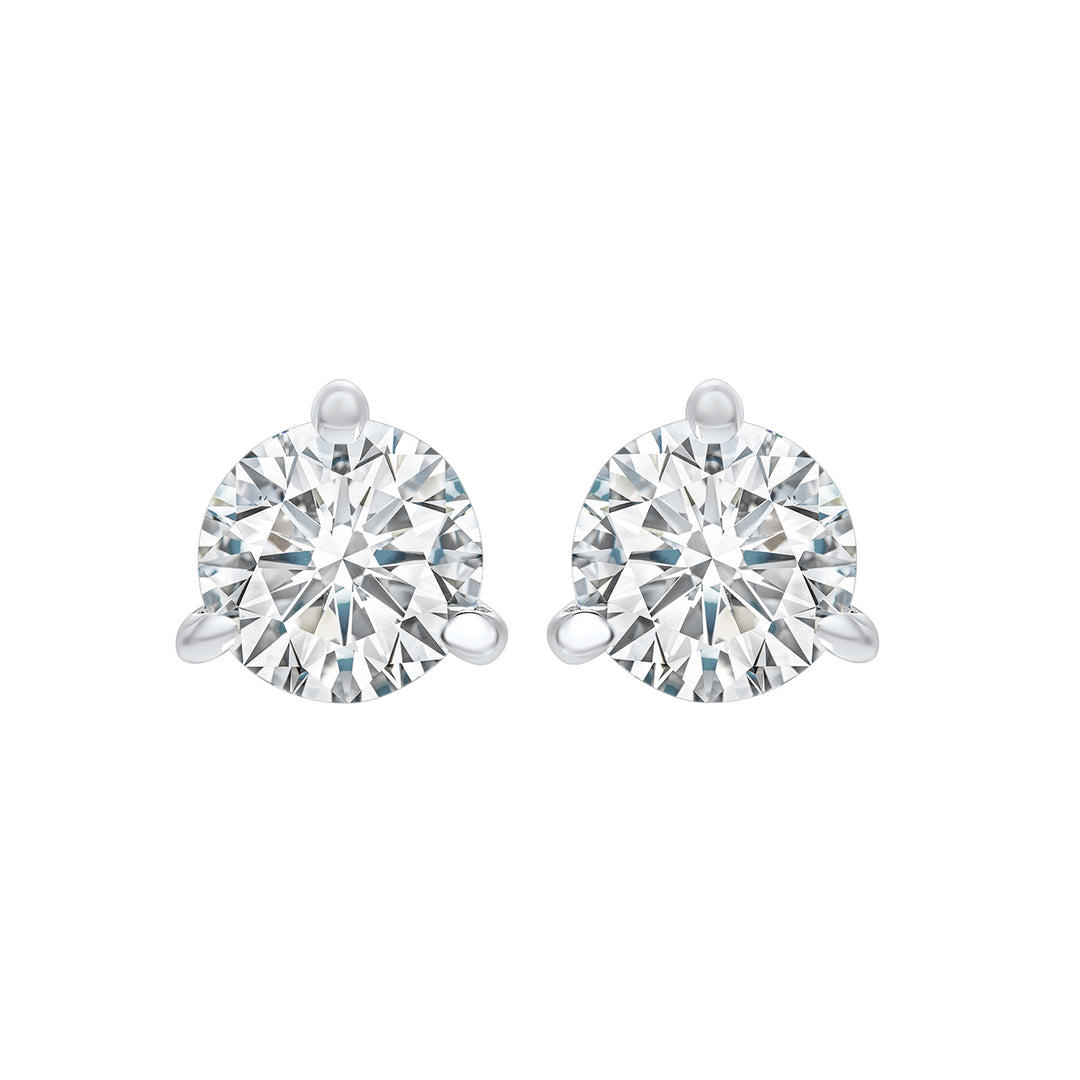 14Kt White Gold Diamond 1 1/4Ctw Earring