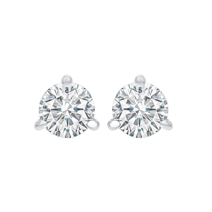 14Kt White Gold Diamond 1 1/4Ctw Earring