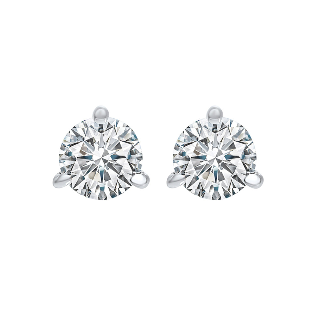 14Kt White Gold Diamond 1 1/5Ctw Earring