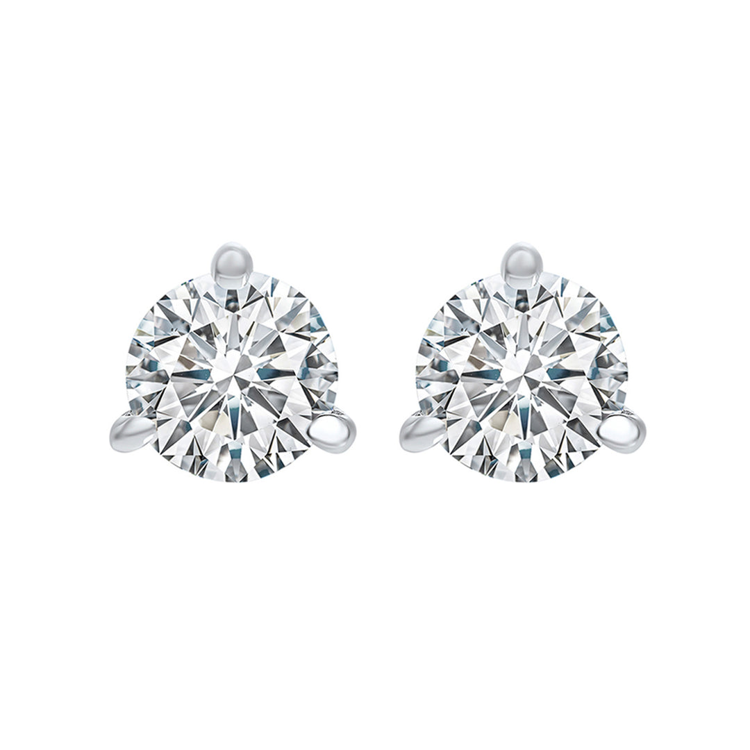 14Kt White Gold Diamond 1 1/2Ctw Earring