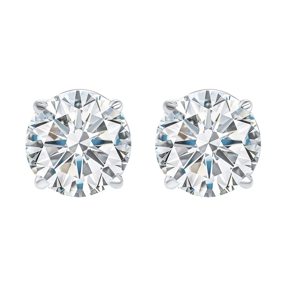 14Kt White Gold Diamond 1/10Ctw Earring