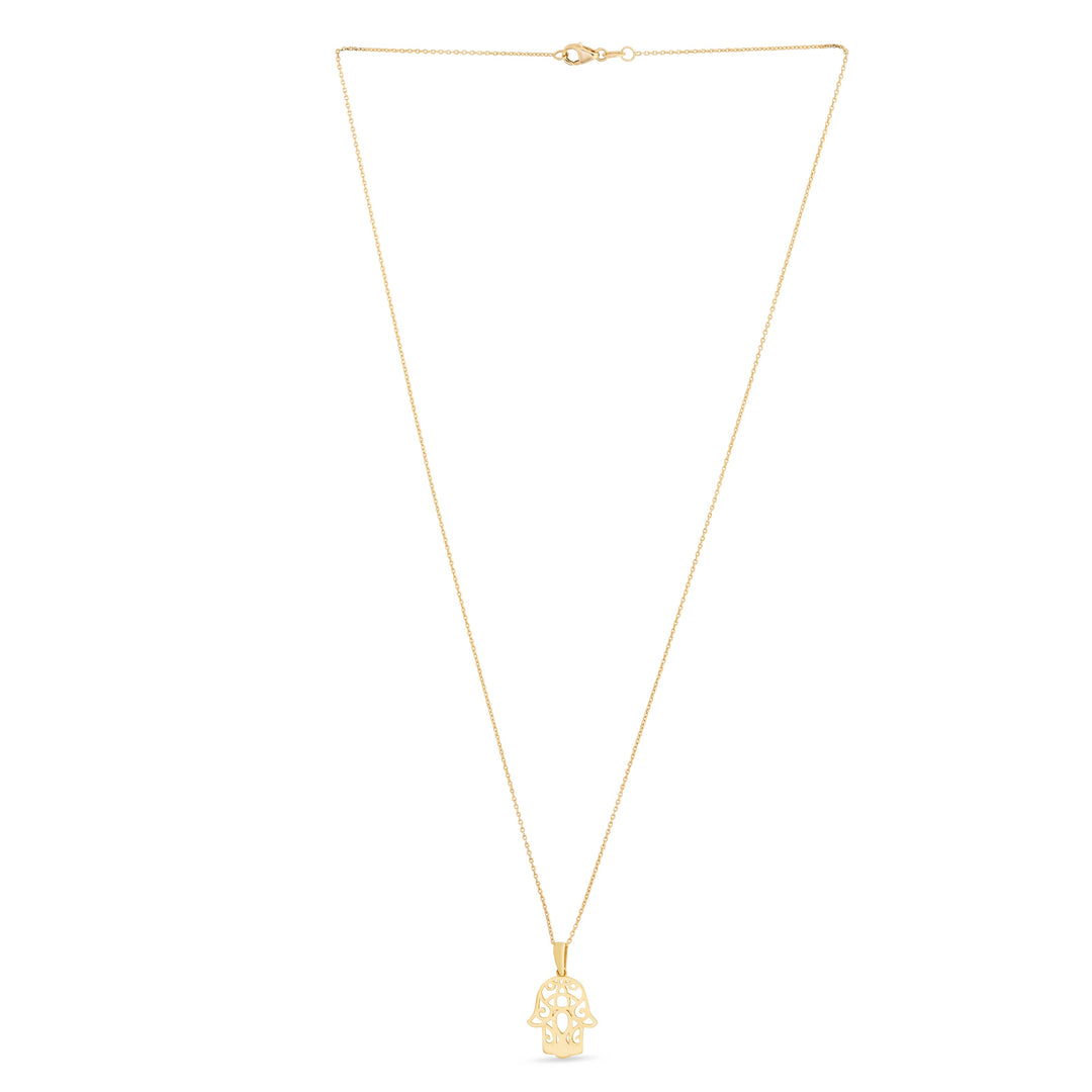 14K Gold Hamsa Necklace