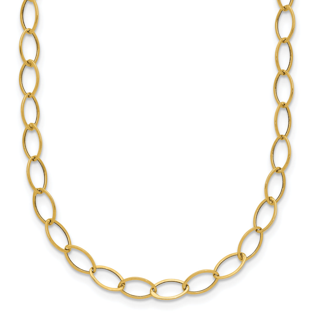 14k Oval Link Necklace