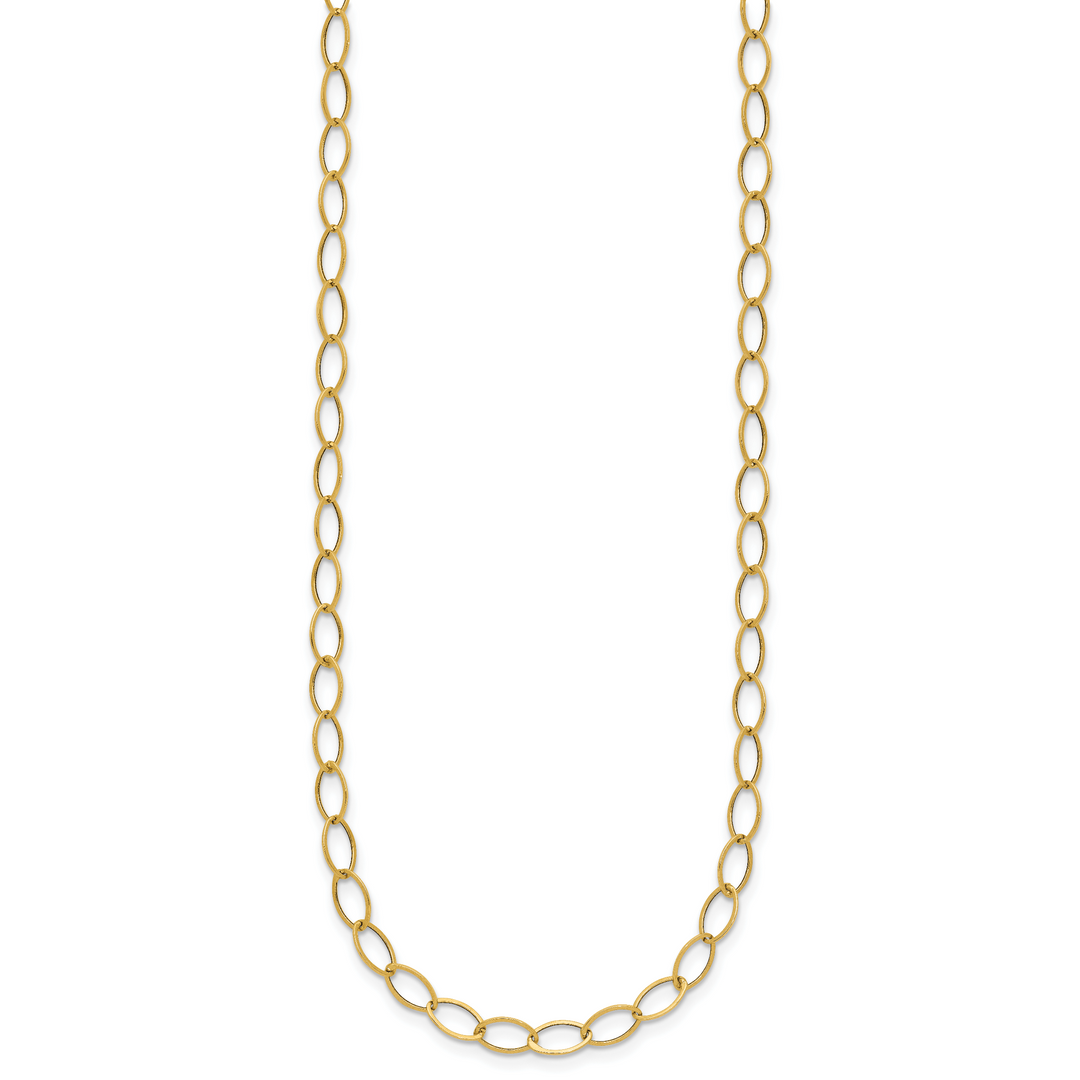 14k Oval Link Necklace