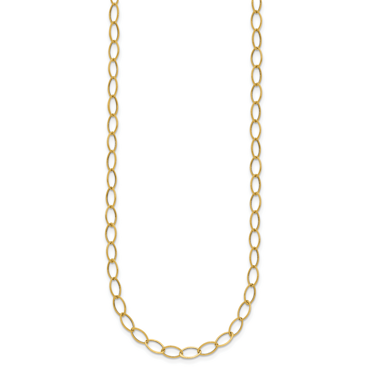 14k Oval Link Necklace